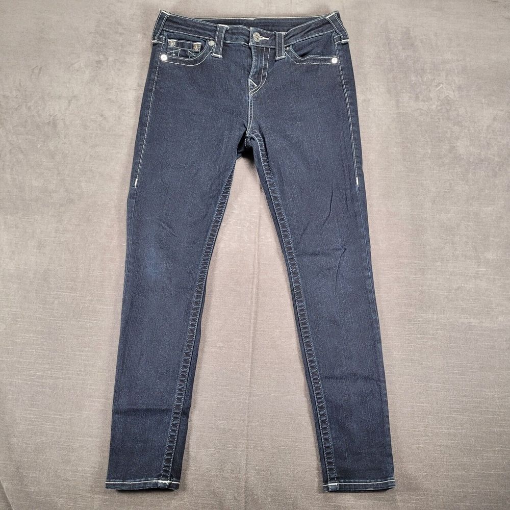 True Religion Blue Jeans Straight Leg Womens Size 28